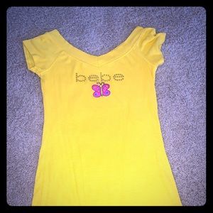 Bebe yellow y2k tee💛